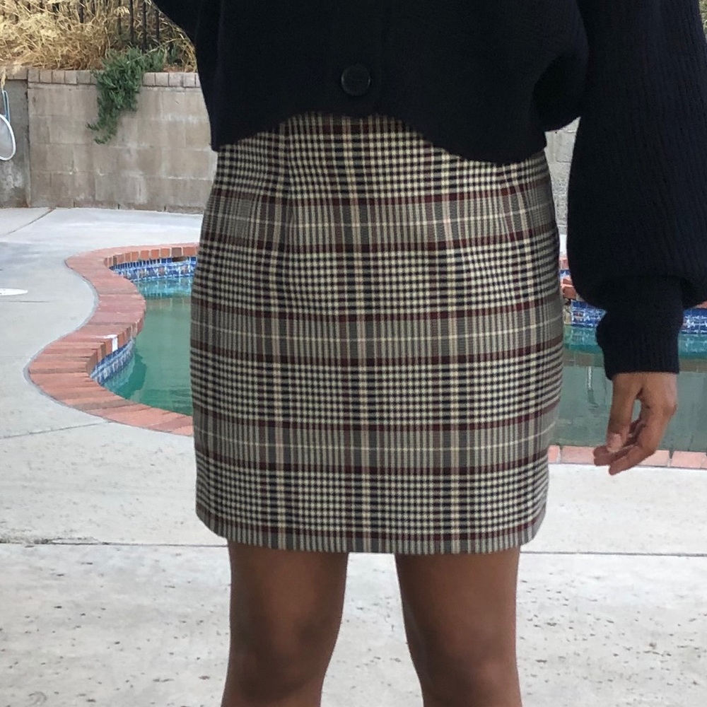 Plaid Mini Skirt